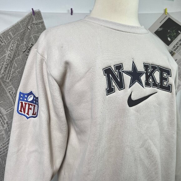 Dallas Cowboys Inspired Embroidered Crewneck Sweatshirt - Picture 3 of 4